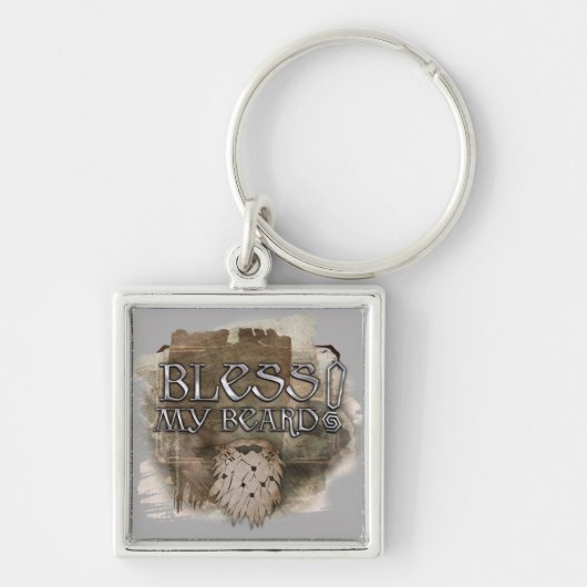 グローリン賛美私の髭 キーホルダー (正面)