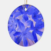 グローリーオブザスノーショッキングブルーカスタム誕生日 セラミックオーナメント (左)