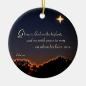 グローリートゥゴッドセラミックオーナメント セラミックオーナメント (正面)