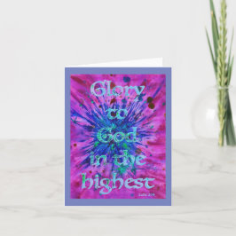 グローリートゥゴッドバイブル引用文 パーソナライズされた シーズンカード