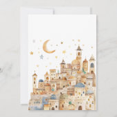 グローリートゥニューキング生まれ出生クリスマスディナー 招待状 (裏面)