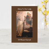 グローリートゥーザレディーオブレディオブ山カーメル カード (黄色い花)