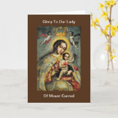 グローリートゥーザレディーオブレディオブ山カーメル カード (黄色い花)