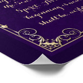 グローリービーカトリック祈りの言葉クリスチャン ポスター (角)