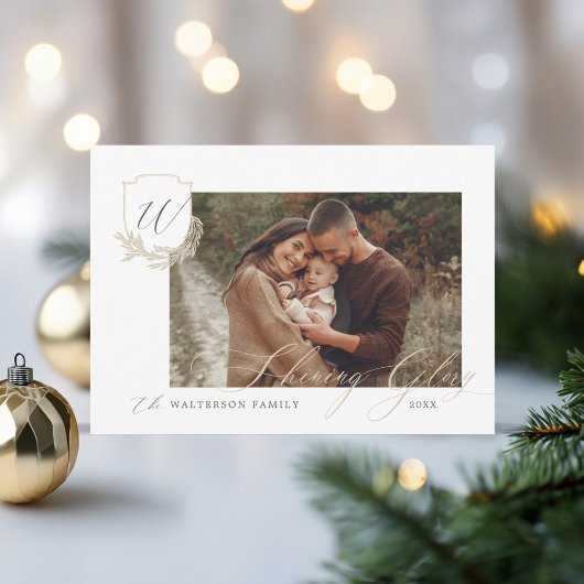 グローリー輝くウィンターガーランドモノグラムクレスト写真 シーズンカード