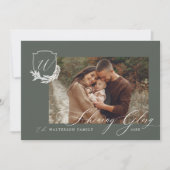 グローリー輝くウィンターガーランドモノグラムクレスト写真 シーズンカード (正面)