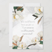 グローリー マグノリア:私のブライズメイドになってくれますか? 招待状 (裏面)