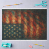 グローリ擦り切れたー抽象芸術フラグポートレートの切り離し紙 薄葉紙 (クラフト)