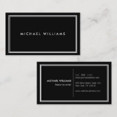 グローンエレガントクラシックブラック 名刺 (正面/裏面)