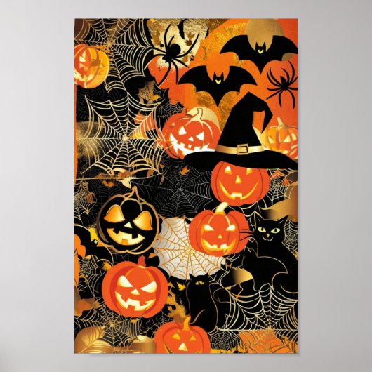 グロー不気味:ハロウィ感じンの魔法は? ポスター (正面)