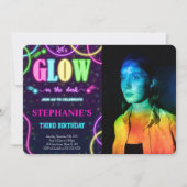 グロー写真招待状 招待状 (正面)