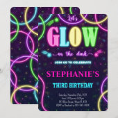 グロー招待 招待状 (正面/裏面)