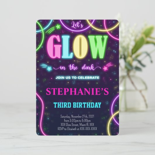 グロー招待 招待状 (スタンド正面)