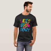 グロー熱狂するパーティーレトロ80sパーティー tシャツ (正面フル)
