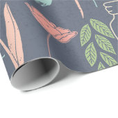 グロー素朴春ラッピング紙 ラッピングペーパー (ロールコーナー)