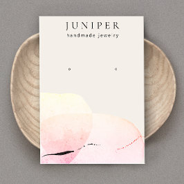 グロー芸術的ウォーター色イヤリングジュエリー表示 名刺