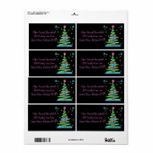 グロー表示小妖精や小人 ラベル (フルシート)