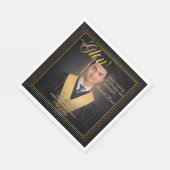 グロー：ゴールデンtouchあなたの未来を明るくする。 スタンダードランチョンナプキン (角)