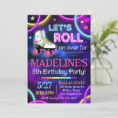 グロー スケートの招待状、ローラー スケートの招待状 招待状 (スタンド正面)