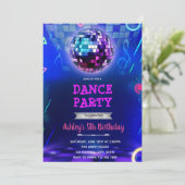グロー ディスコ ダンスパーティー 招待状 (スタンド正面)