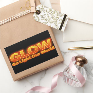 グロー – 私たちの世界を照らし出す 長方形シール