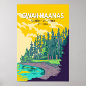 グワイハアナス国立公園カナダ旅行ヴィンテージ ポスター (正面)