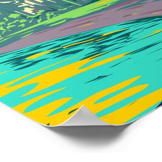 グワイハアナス国立公園カナダ旅行ヴィンテージ ポスター (角)