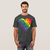 グンク最高のルレヴェルおじさんLGBTQプライドレインボーフラッグ Tシャツ (正面フル)
