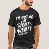 グングニーレトロなアスリート風40歳の誕生日デザイン Tシャツ (正面)