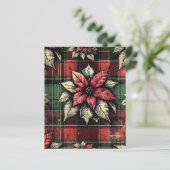 グンジーポインセチア格子布スクラップブック紙 (スタンド正面)