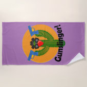 グンスリンガーサボスデザイン-ビーチタオル ビーチタオル (正面)