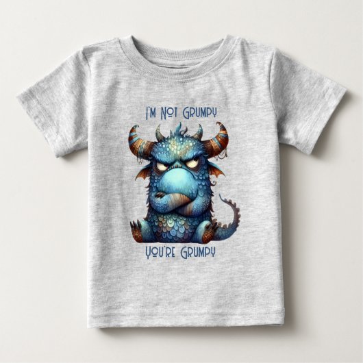 グンピー怪物さん ベビーTシャツ (正面)