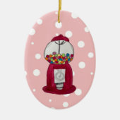 グンボールレトロイラストレーションセラミックオーナメント セラミックオーナメント (正面)