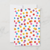 グンボールレトロキャンディ誕生日フラットサンキューカード サンキューカード (裏面)