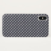 グンメタルグレー、メタリックな外観、スタッズグリッド Case-Mate iPhoneケース (裏面(横))