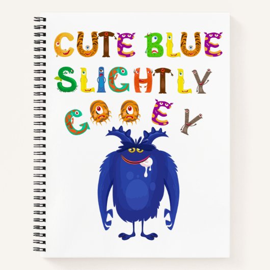 グーおもしろいイの怪物 ノートブック (正面)