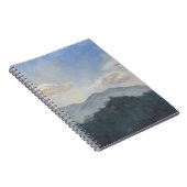 グーアッシュブルー山:鮮やか自然シーン ノートブック (右側)