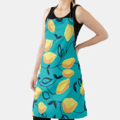 グーアッシュ継ぎ目無し模様（装飾用黄色いル） エプロン (インサイチュ)