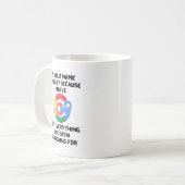 「グーグルって名前か？おもしろマグカップ コーヒーマグカップ (正面左)