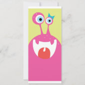 グーグルアイのモンスター 招待状 (裏面)