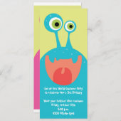 グーグルアイのモンスター 招待状 (正面/裏面)