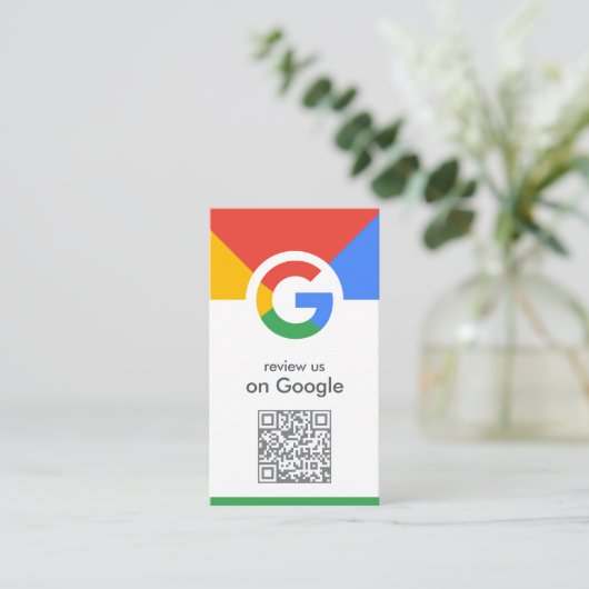 グーグルレビュー 名刺 | QRコード レビューへのリンク (スタンド正面)