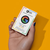 グーグル評価カード　ＱＲコード付き名刺 名刺