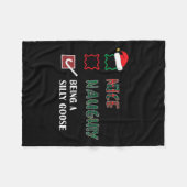 グースいけなのトレンディー間抜けチェリおもしろいニース フリースブランケット (正面(横))