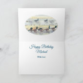 グースおもしろいぶつ素晴らしけパパ誕生日カード カード (内部)