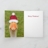 グースおもしろいクリスマス シーズンカード (内部)