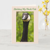 グースおもしろいジョーク誕生日カード カード (黄色い花)