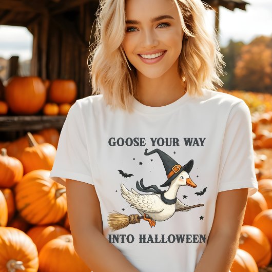 グースおもしろいハロウィーン Tシャツ
