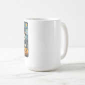 グースおもしろい不気味ハロウィーンウィッチパンプキンアート コーヒーマグカップ (正面右)