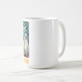 グースおもしろい不気味ハロウィーンウィッチパンプキンアート コーヒーマグカップ (正面右)